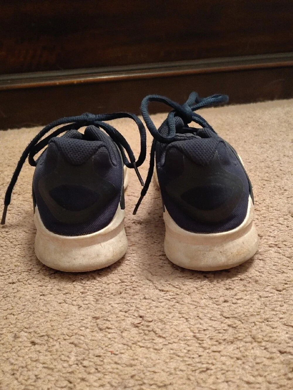Kids Navy and White Sneakers And Black Leather Dress Shoes